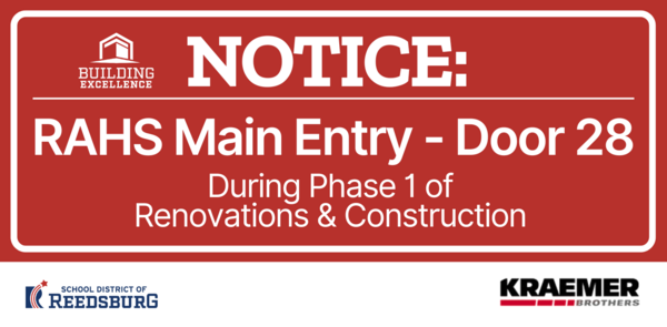 RAHS Main Entrance during construction