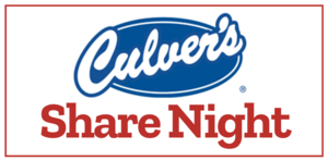 Culver's Share Night is April 27 from 5 - 8 PM