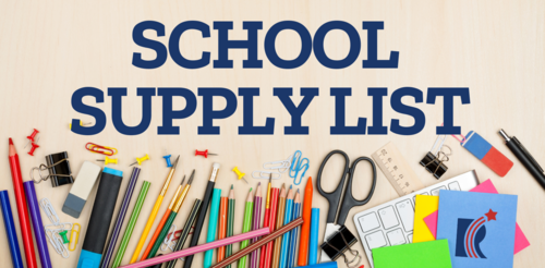 2026-2027 School Supply List