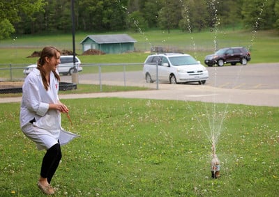 students and science