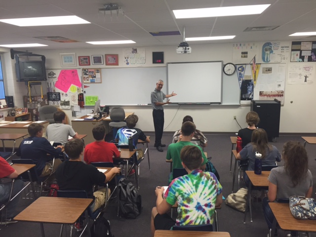 Students in a classroom