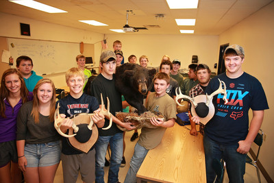 Students in Ag class