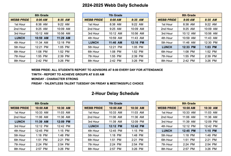 Daily Schedule