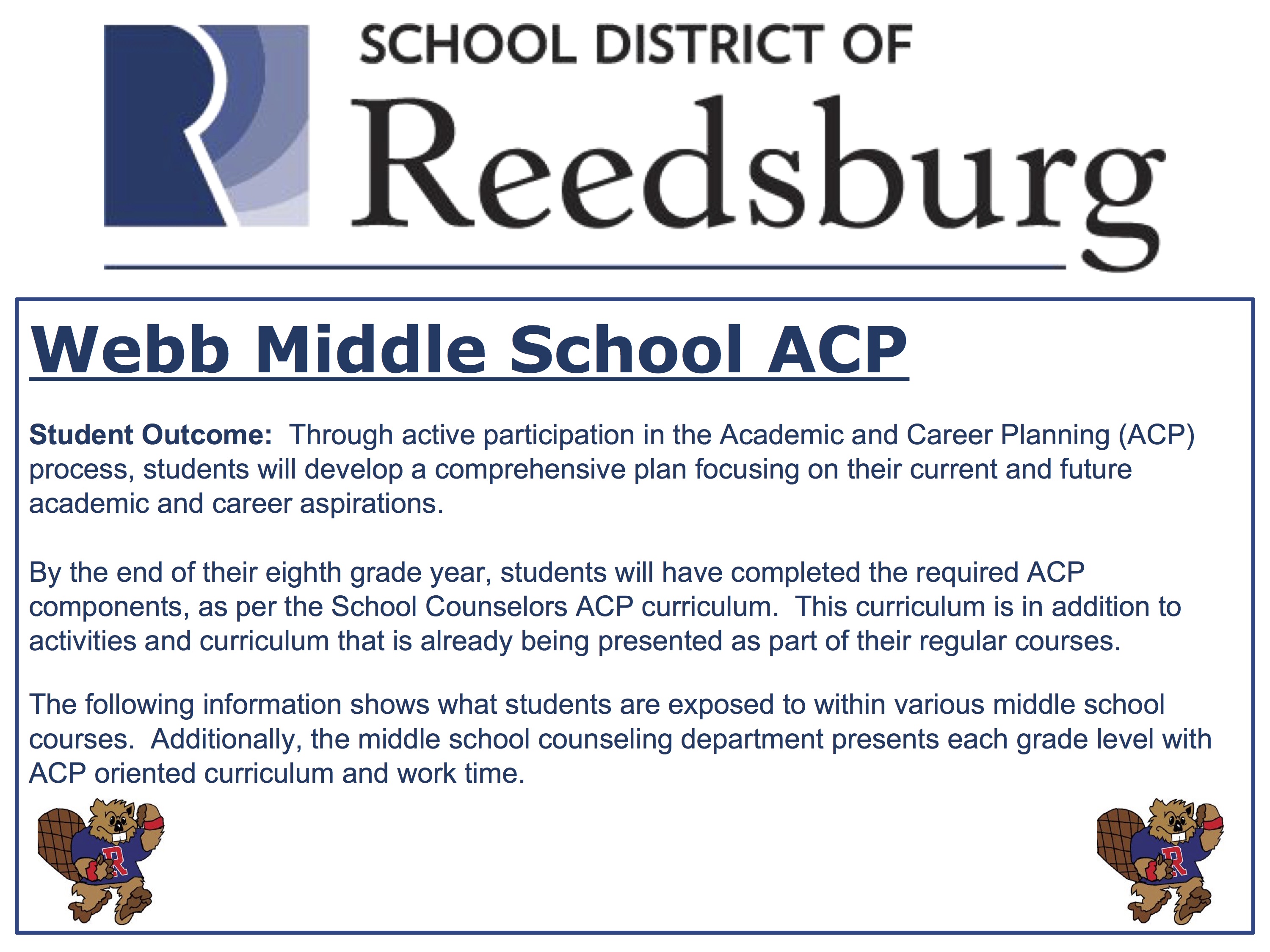 school district of reedsburg academic career planning what is career planning